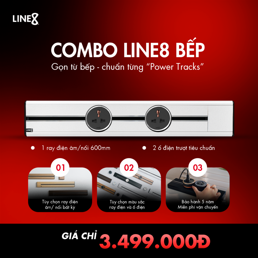 Line8 Bếp 600mm — Giải Pháp Thẩm Mỹ Cho Không Gian Bếp Hiện Đại